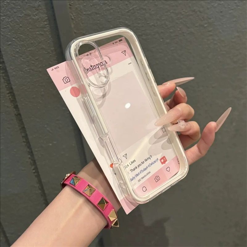 เคสไอโฟน เคสแข็งสองสีสุดเท่! ดีไซน์โปร่งใสผสมสีสันสดใส iPhone 17/16/15/14/13/12/11/XS/XR/X กันกระแทกชั้นดี - รูปที่ 2