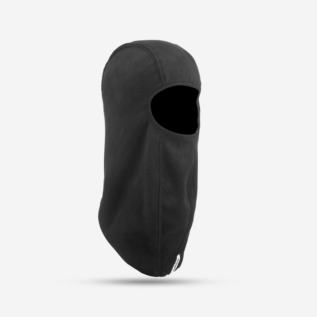 หมวกโม่งผ้าฟลีซเล่นสกีสำหรับเด็ก (สีดำ) - ดำรมควัน | CHILDREN'S FLEECE SKI BALACLAVA - BLACK - Smoked Black