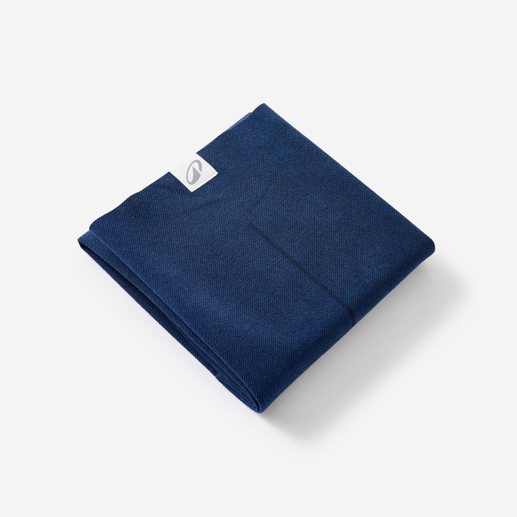 ผ้าโยคะชนิดไม่ลื่นขนาด 183 ซม. ⨯ 61 ซม. ⨯ 1 มม. (สีน้ำเงิน Steel Blue) - ฟ้าเหล็ก | Non-Slip Yoga Towel 183 cm x 61 cm x