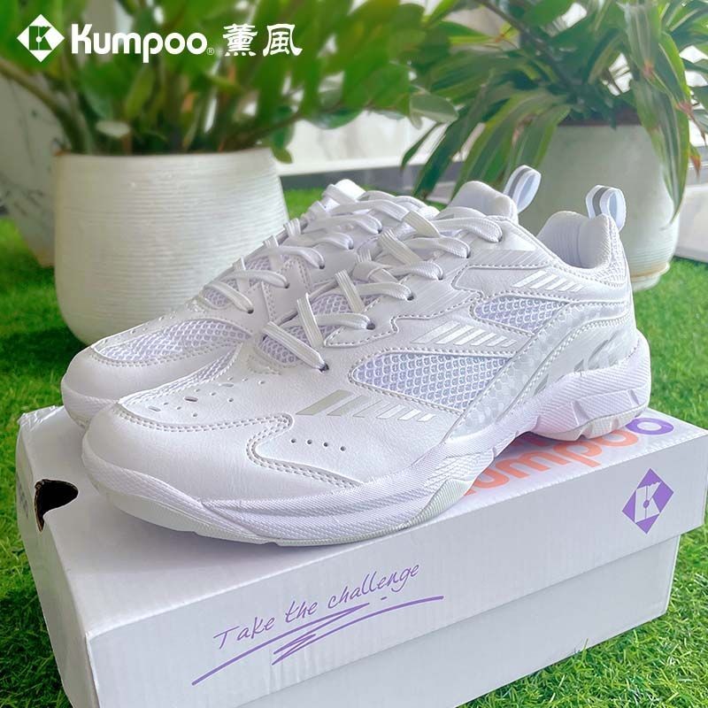 รองเท้าแบดมินตัน Xunfeng Xingyun กันลื่น ระบายอากาศได้ รุ่นนักเรียน น้ำหนักเบา ทนทาน สีขาว