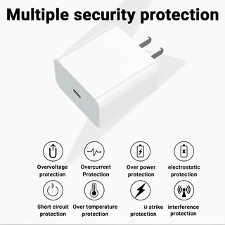 Taokinall 20W PD สายชาร์จ+หัวชาร์จ 30W Fast Charger อแดปเตอร์พอร์ตคู่ 45W จากสาย Type-C to L สำหรับ i16 15 14 13 Pro Max