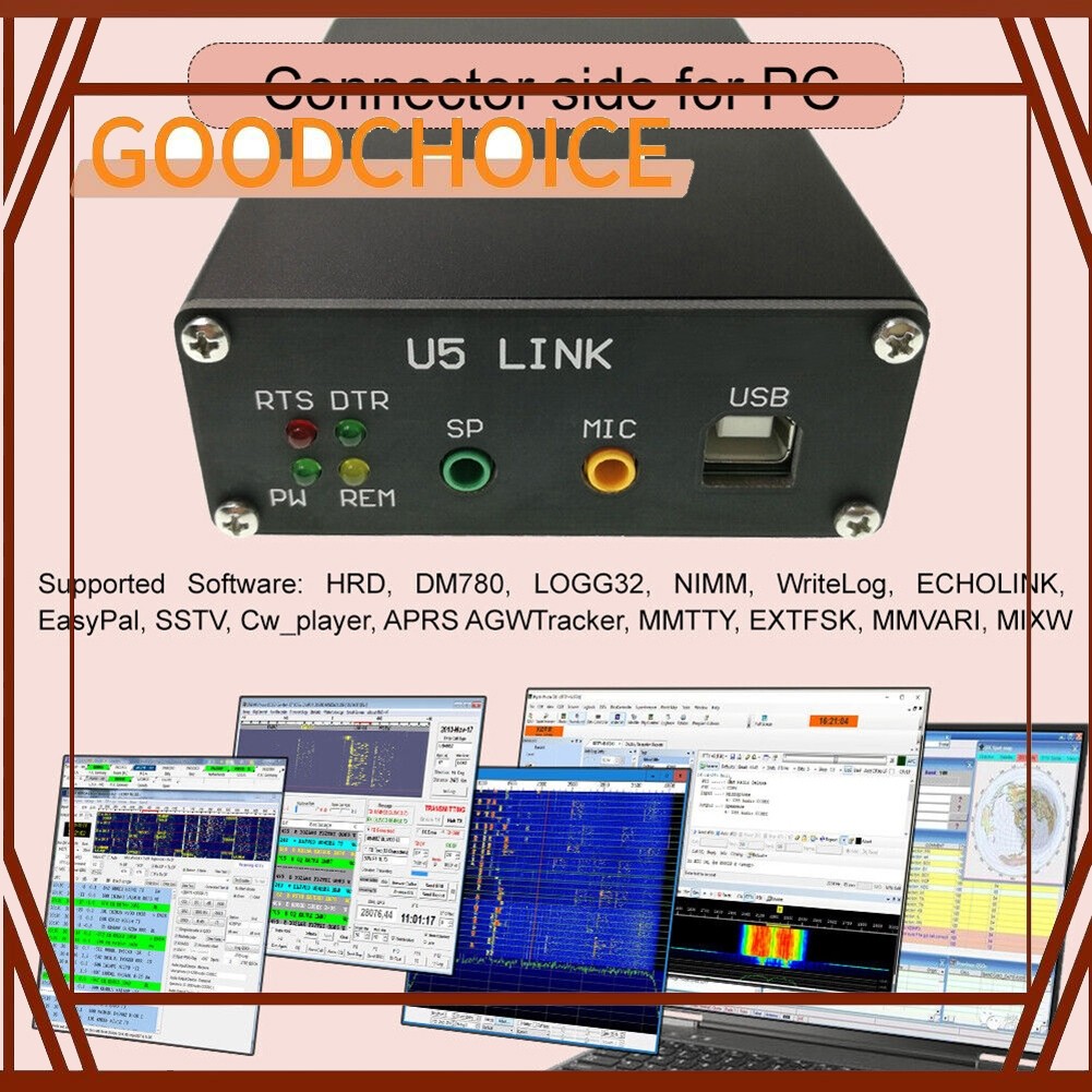 GOODCHOICE สําหรับ U5 Link สําหรับ ICOM วิทยุเชื่อมต่อพร้อมอินเทอร์เฟซ DIN13-DIN8 สําหรับ IC-7200 70