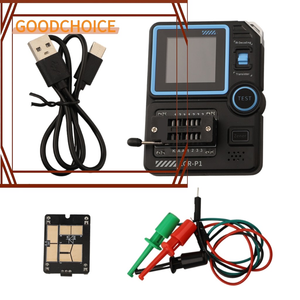GOODCHOICE LCR-P1 เครื่องทดสอบทรานซิสเตอร์ไดโอด Triode Capacitance Resistance Meter LCR ESR Meter