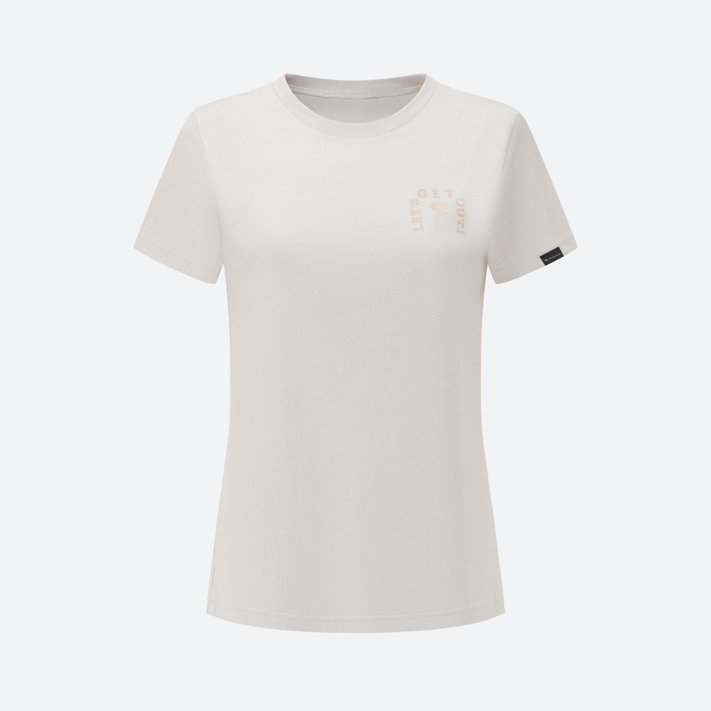 เสื้อยืดเดินป่าสำหรับผู้หญิงรุ่น NH500 - กรวดสีเบจ | W  T-Shirt NH500 - Pebble Beige