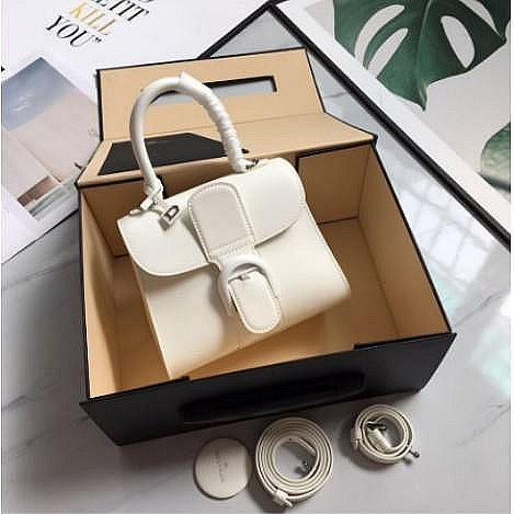 Used Delvaux Brillant Charms Handbag Shoulder Bag Real Shot