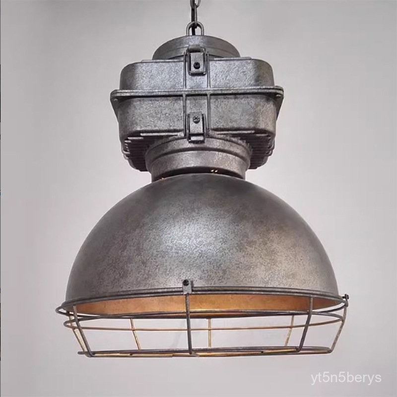 สไตล์อเมริกัน LOFT โคมไฟอุตสาหกรรมสไตล์ดีไซน์อุตสาหกรรม ศิลปะเหล็กเก่า โคมไฟแขวนร้านอาหารสตูดิโอสร้า