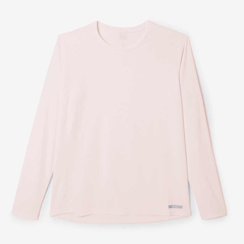 เสื้อวิ่งป้องกันแดดแขนยาวสำหรับผู้หญิงรุ่น Sun Protect (สีชมพู) - ชมพูควอตซ์ | Women's long-sleeved running T-shirt Sun