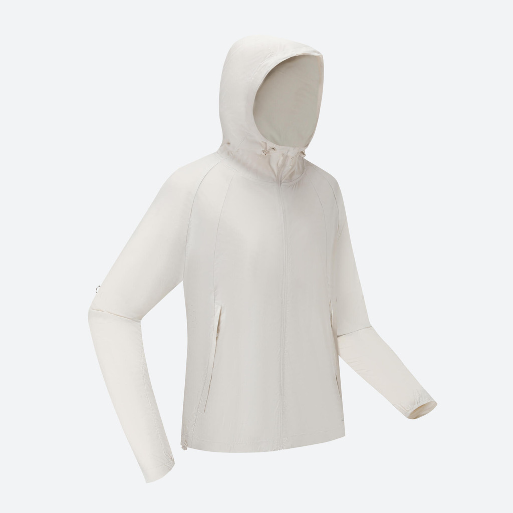 แจ็คเก็ตกันยูวีรุ่นฮีเลียม 500 - เบจไข่มุก,เบจไข่มุก | ANTI UV HELIUM 500 JKT W - Pearl Beige,pearl 