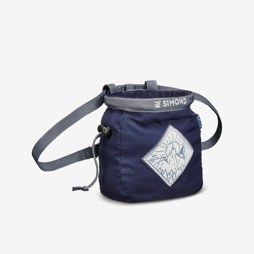 ถุงชอล์กสำหรับปีนหน้าผาขนาด L รุ่น VERTIKA CHALK-BARRIER (สีน้ำเงิน) - น้ำเงินยางมะตอย | CLIMBING CHALK BAG VERTIKA CHAL
