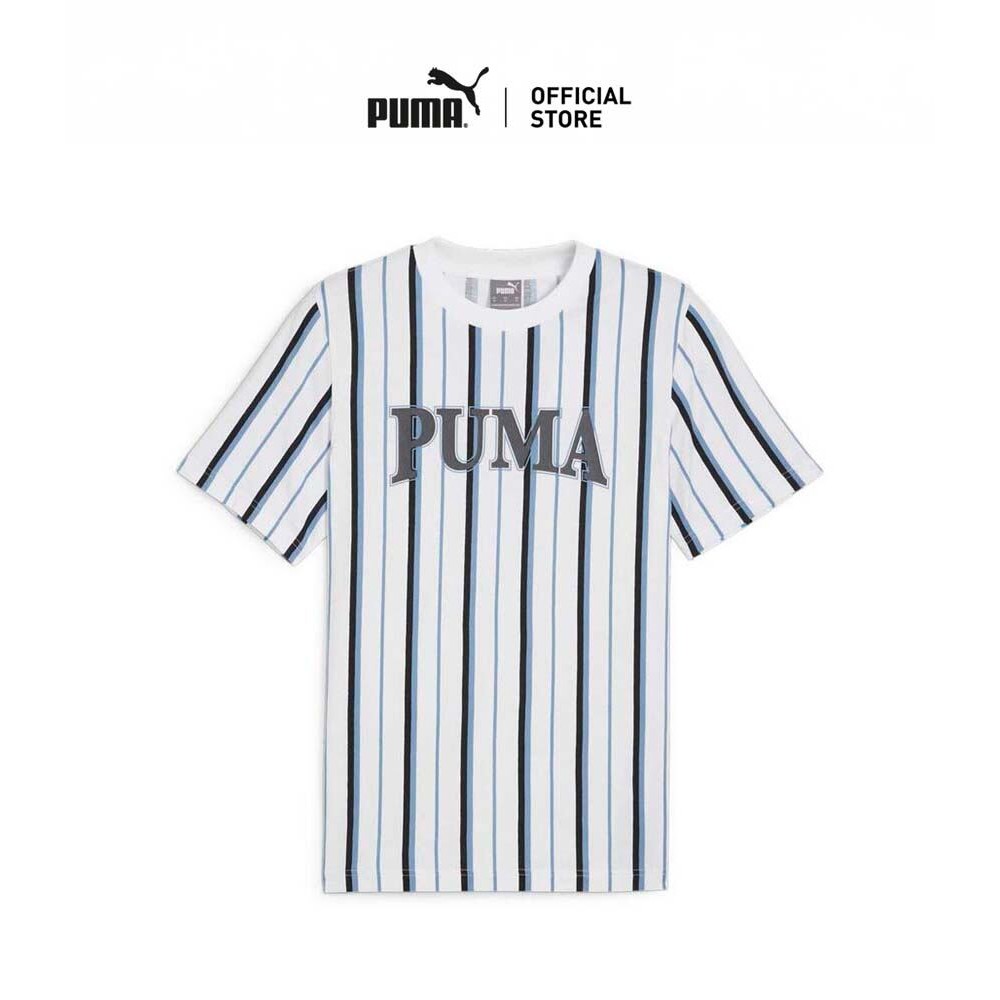 PUMA BASICS - เสื้อยืดผู้ชาย PUMA SQUAD สีขาว - 67897302