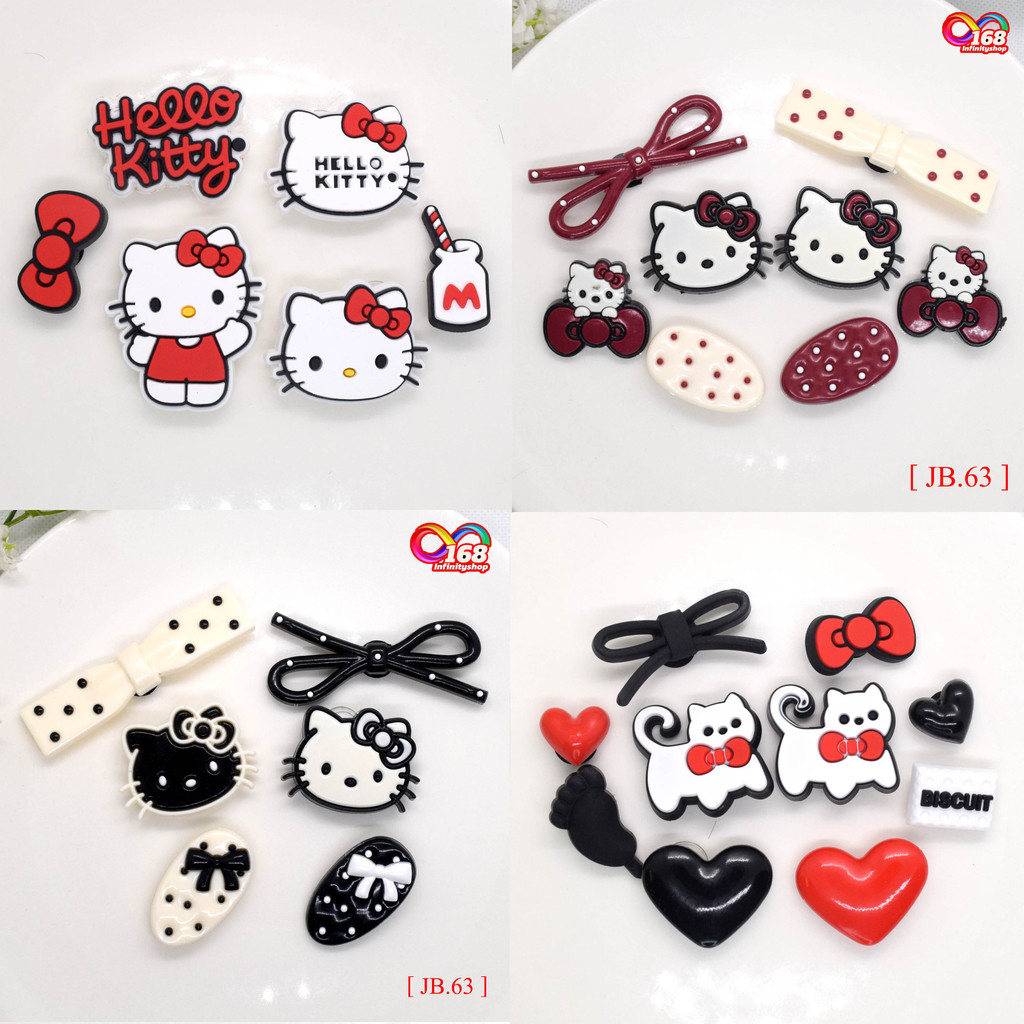 6 ชิ้น/8 ชิ้น เช๊ตการ์ตูน 🇹🇭ร้านไทย#่jibbitz#จิบบิท#ติดรองเท้า#กระเป๋า#DIY พีวีซี น่ารัก อุปกรณ์เสริม[ JB.63 ]