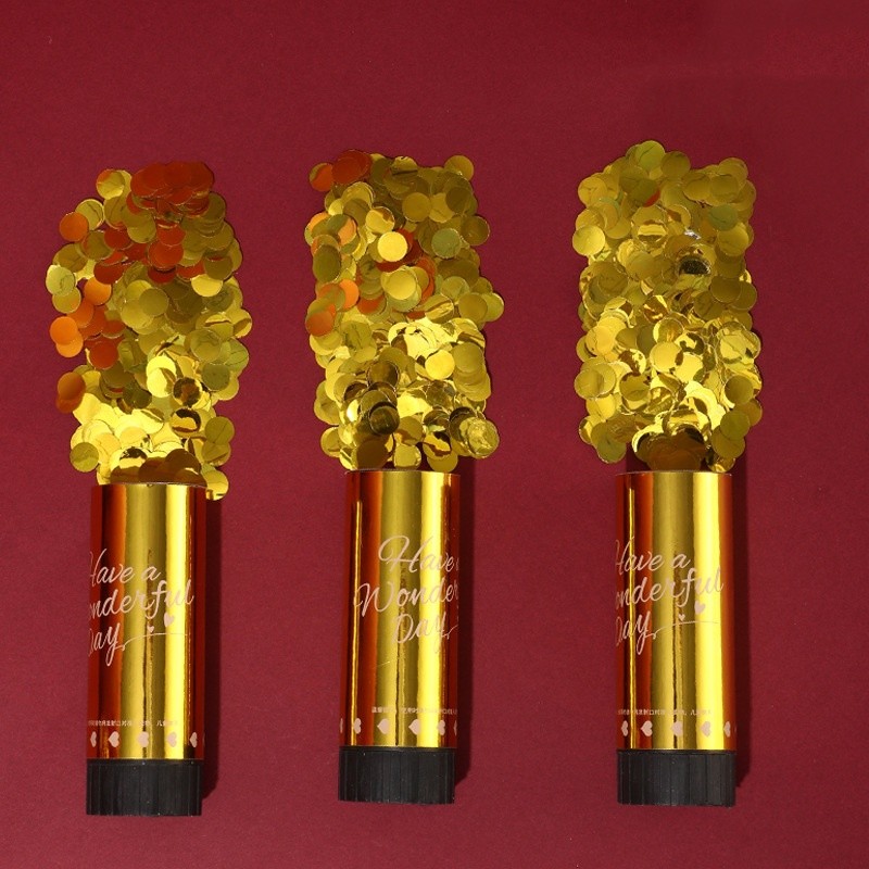 พร้อมส่ง พลุกระดาษ พลุมือ Paper Shoot เปเปอร์ชู๊ต สีทอง รูปที่ 2