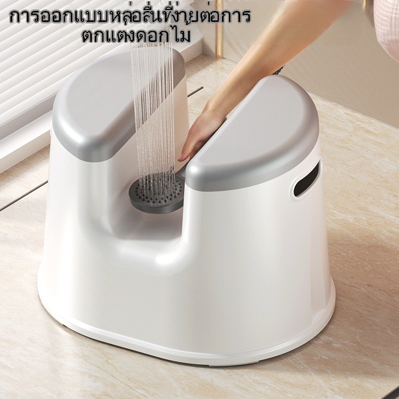 เก้าอี้อาบน้ำกันลื่นสไตล์ญี่ปุ่น สำหรับผู้สูงอายุ ตั้งครรภ์ แข็งแรงทนทาน ขนาด 42x30x33 ซม. พลาสติกคุณภาพดี