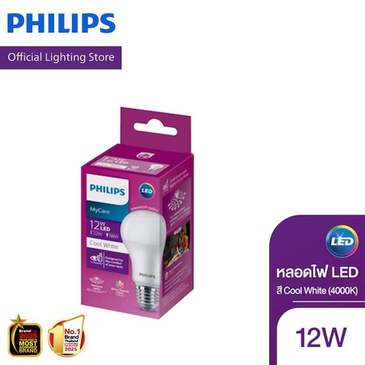 Philips Lighting หลอด LED PHILIPS 12 วัตต์ COOL White E27 (4000K)