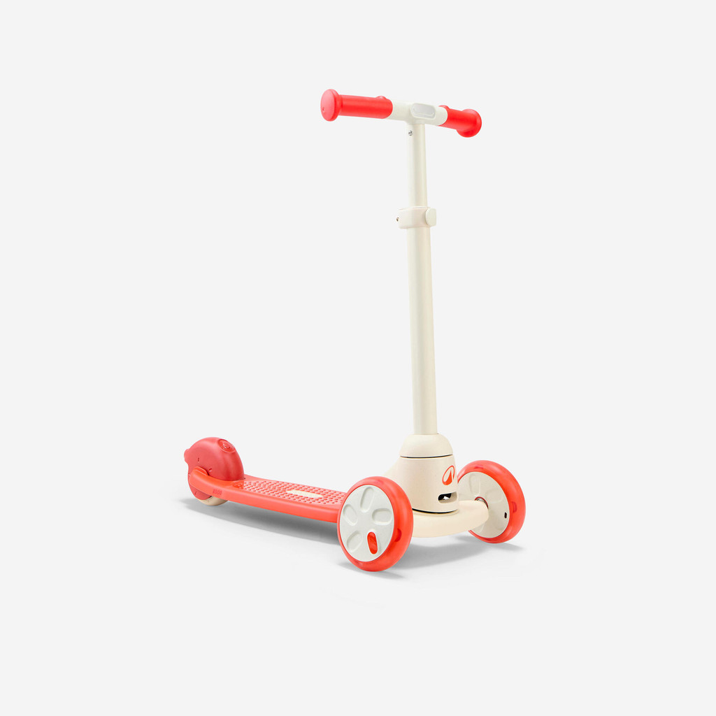 Kids' 3-Wheeled Scooter B500 - Tomato - ส้มเปลวเพลิง,เบจไข่มุก | Kids' 3-Wheeled Scooter B500 - Toma