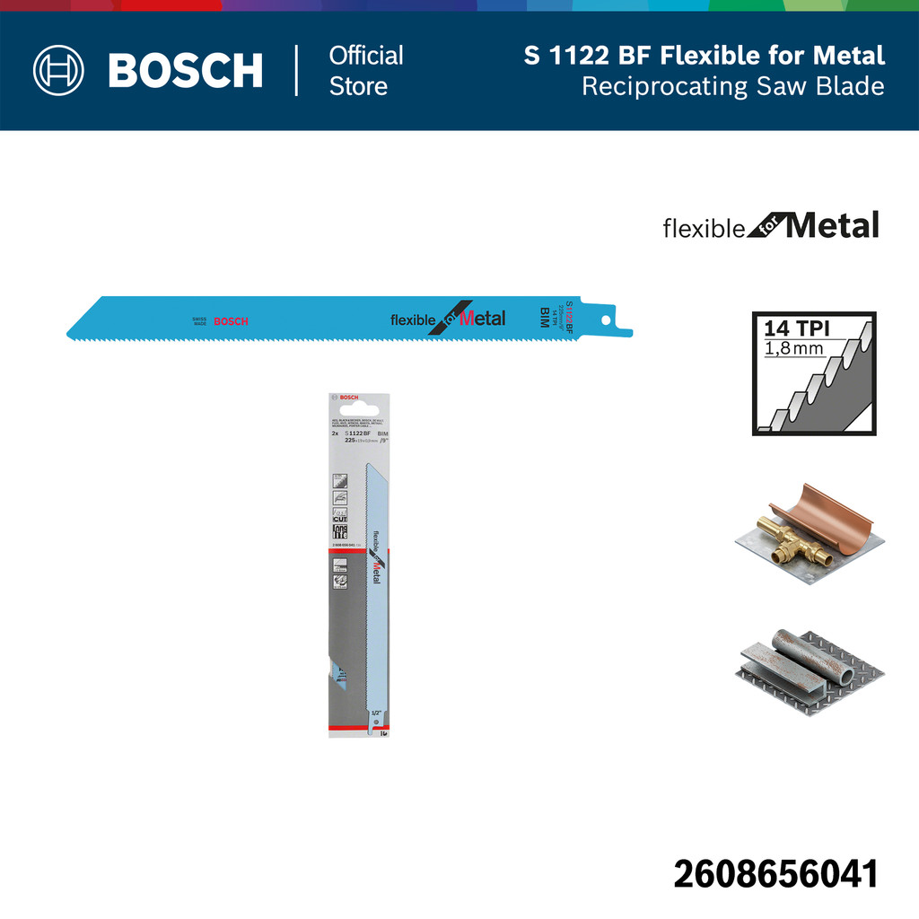BOSCH ใบเลื่อยชัก รหัสสินค้า 2608656041 (แพ็ค 2 ชิ้น)