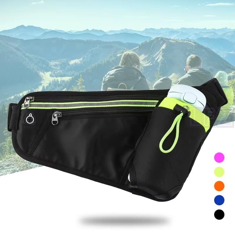 Queshark กระเป๋าคาดเอวใส่ขวดน้ำ สำหรับเล่นกีฬา วิ่ง FF001