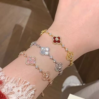 สร้อยข้อมือมุก สไตล์เกาหลี แฟชั่น ดอกคามิลเลีย สร้อยข้อมือ คาเอะหลากสไตล์ ส่งไวจากไทย