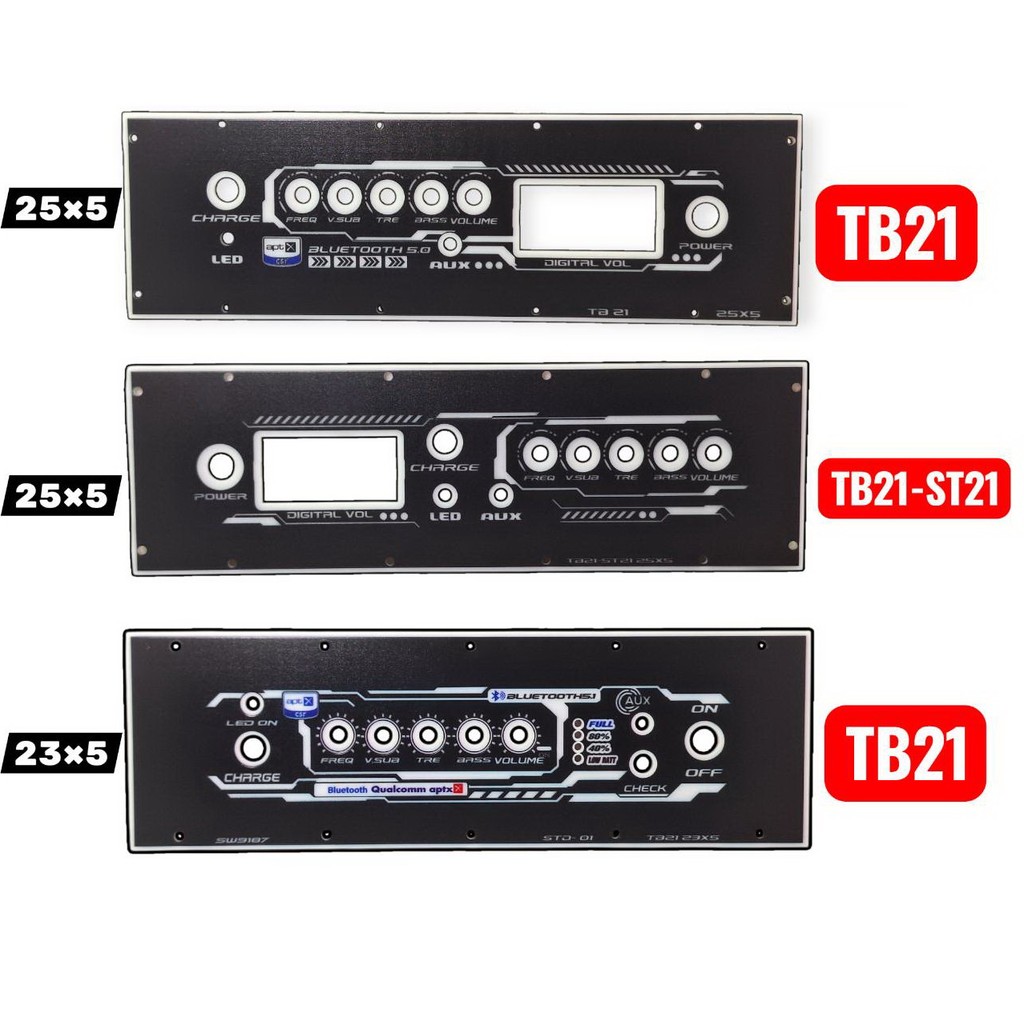 เพลท TB21-ST21/TB21 เเบบไม่ย้ายวอลุ่ม เเสงสามารถผ่านได้ มีแบบเพลทเปล่าเเละเพลท+อุปกรณ์