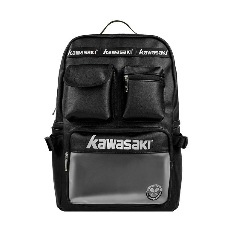 แพ็คเกจลูกบอลฝึกซ้อมแบดมินตัน Kawasaki กระเป๋าความจุขนาดใหญ่ กระเป๋าเป้ Kawasaki สำหรับนักเรียน Auro