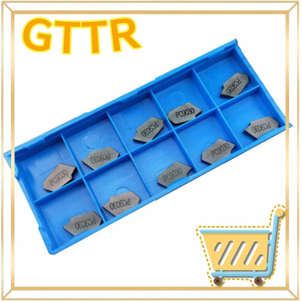 GTTR. คลังสินค้าพร้อม 10 ชิ้น SP300 PC9030 ZQMX3N เซาะร่องตัดแทรกคาร์ไบด์แทรก 3 มิลลิเมตรความกว้างกร