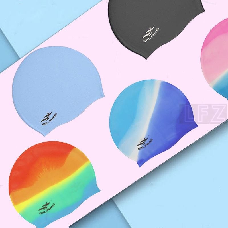 หมวกว่ายน้ําซิลิโคน ป้องกันหู ขนาดใหญ่ กันน้ํา เหมาะกับของขวัญ สําหรับผู้ใหญ่ GG288