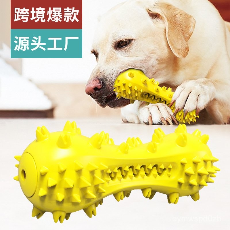 ของเล่นสุนัขใหม่ขายดี แปรงสีฟันสุนัขแบบมีเสียง ไม้กัด 6UIM