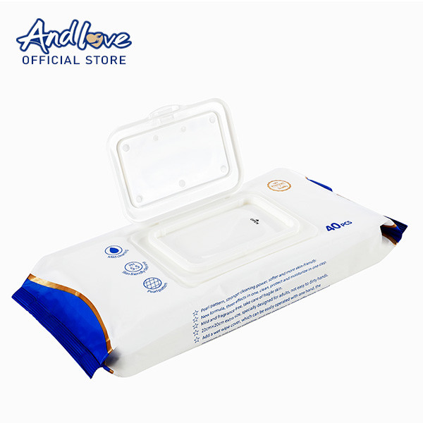 【ชิ้นแรกเพียง 1 บาท】ANDLOVE Wipes เซอร์เทนตี้ไวพ์ ผ้าเช็ดทำความสะอาดผิวสำหรับผู้ใหญ่ (40 แผ่น x 1 แพ็ค) - รูปที่ 2