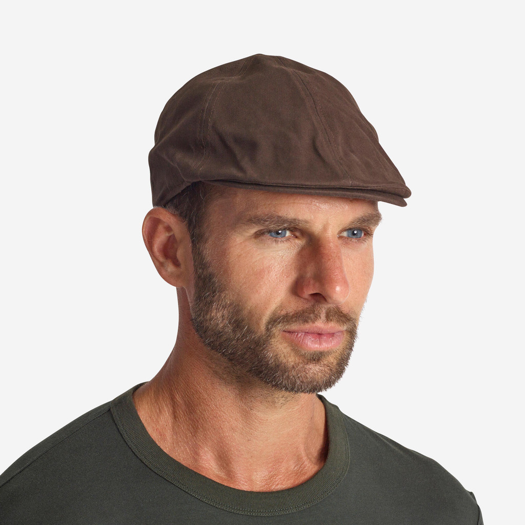 หมวกแฟล็ตแคปรุ่น Steppe (สีน้ำตาล) - ดำมะเกลือ | Country Sport Flat Cap - Brown - Ebony Brown