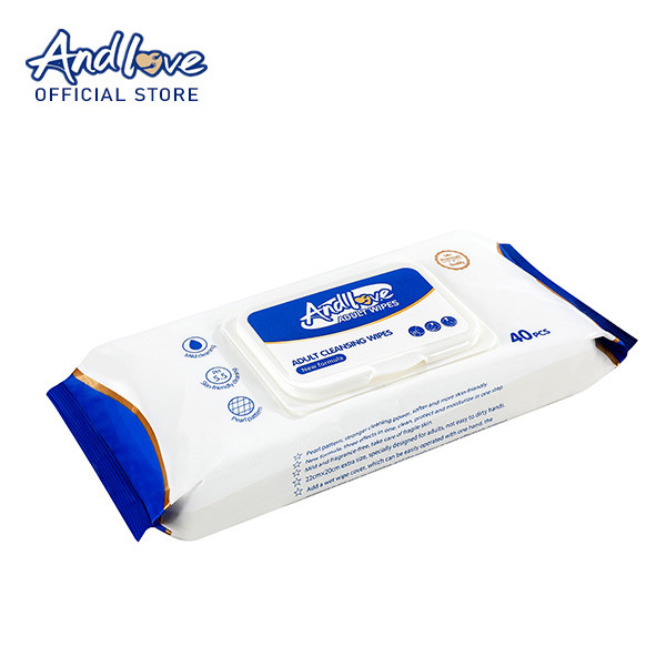 【ชิ้นแรกเพียง 1 บาท】ANDLOVE Wipes เซอร์เทนตี้ไวพ์ ผ้าเช็ดทำความสะอาดผิวสำหรับผู้ใหญ่ (40 แผ่น x 1 แพ็ค) - รูปที่ 5