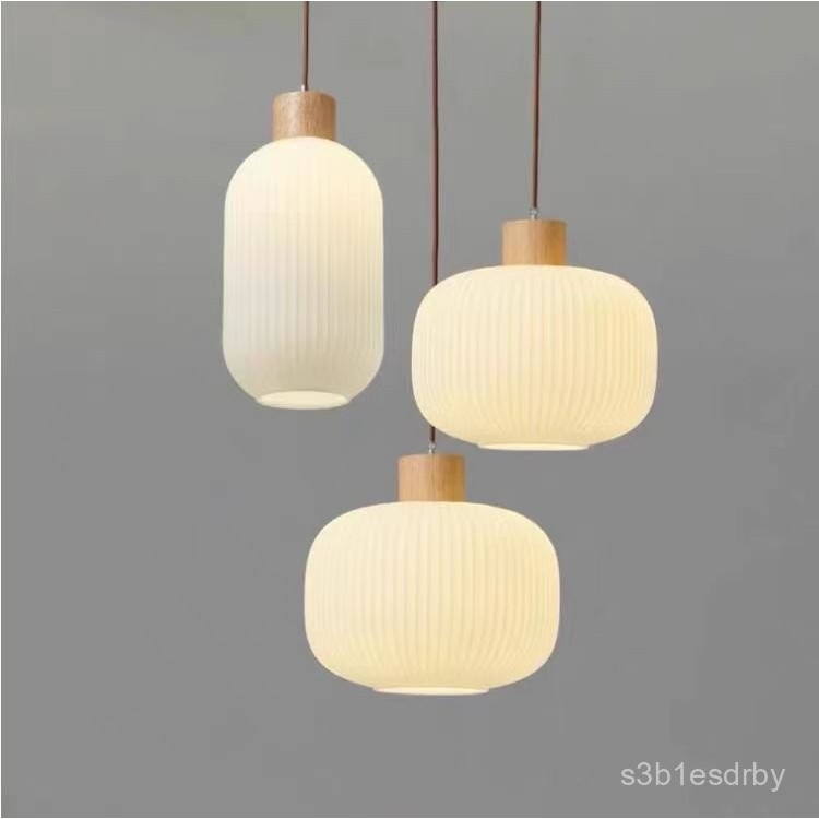 โคมไฟห้อยแก้วหัวเดียวสไตล์ญี่ปุ่นนอร์ดิกวาบิซาบิ สำหรับร้านอาหาร โมเดิร์น มินิมอล คาเฟ่ บาร์ ห้องนอน