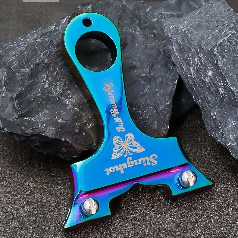 หนังสติ๊กอลูมิเนียม Da Wei พิเศษกำลังสูงสำหรับผู้ใหญ่ ยิงผีเสื้อกลางแจ้ง เวียดนาม ความแม่นยำสูง กำลังสูง ใช้งานได้จริง O - รูปที่ 5