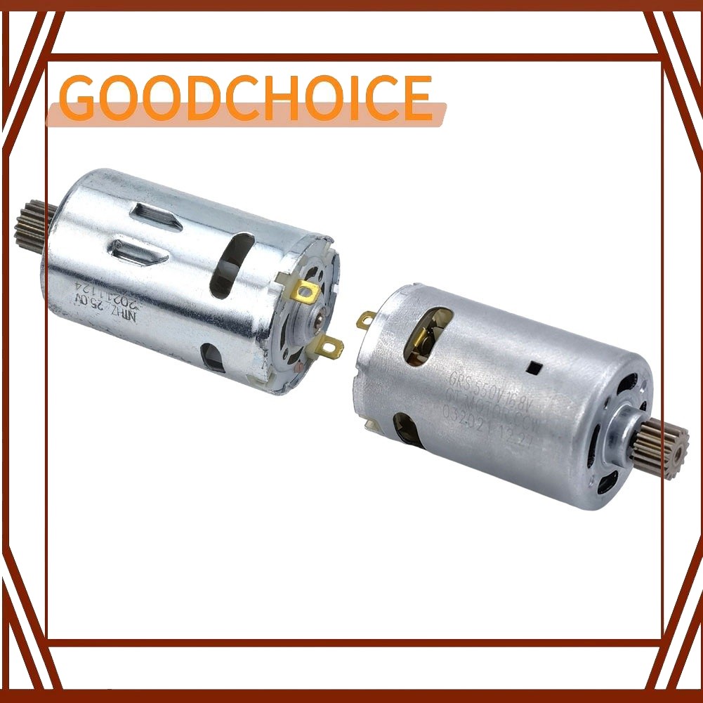 GOODCHOICE RS550 DC มอเตอร์ 16 ฟันเกียร์ 16.8V 25v สําหรับไร้สายชาร์จสว่านไขควง