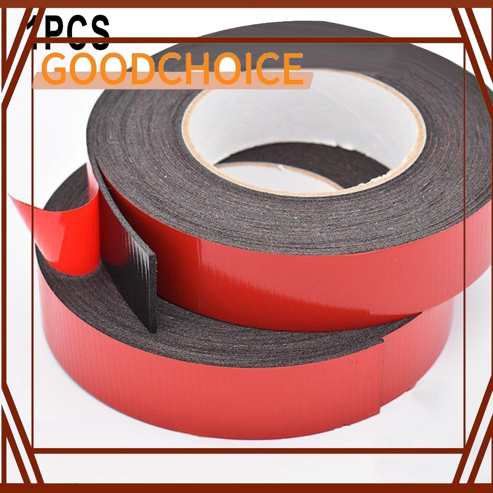 GOODCHOICE BLACK DOUBLE SIDED FOAM AUTOMOTIVE PERMANENT CAR BODY TRIM TAPE
