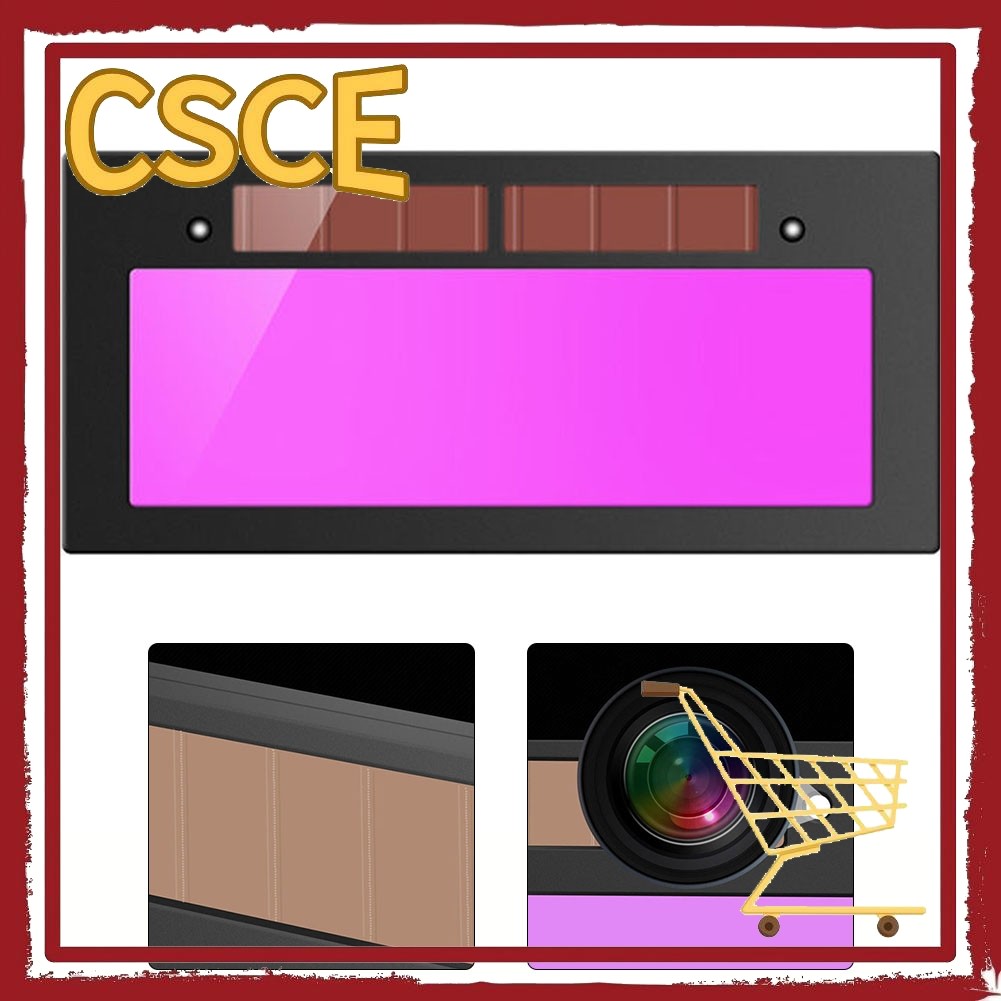 CSCE เลนส์เชื่อมปรับแสงอัตโนมัติ Solar LiquidCrystal แว่นตาช่างเชื่อมเลนส์ป้องกัน