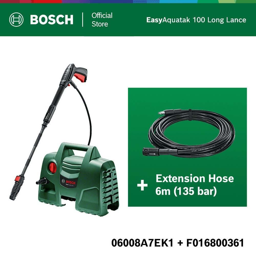 BOSCH ชุดสุดคุ้ม Easy Aquatak 100 Long lance (ปืนยาว) และ Extension Hose 6m