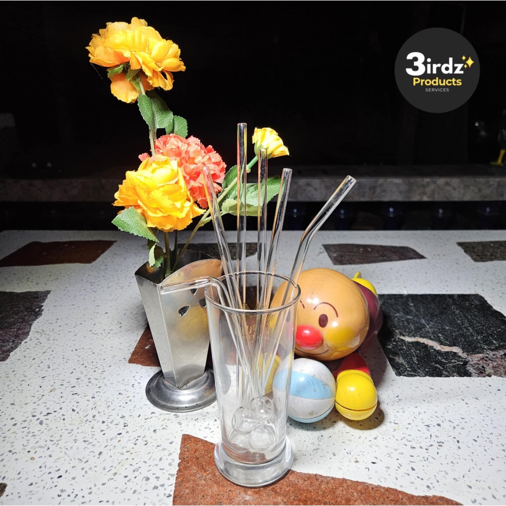 หลอดแก้วงานฝีมือ ตุ้มดัด หลอดแก้วโบโรซิลิเกต ทนความร้อน ใช้ซ้ำได้1ชิ้น มีหลายแบบ7มม.