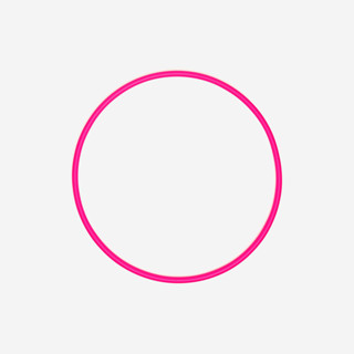 ห่วงยิมนาสติกลีลา 65 ซม. (สีชมพู) - ชมพูบับเบิ้ลกัมสะท้อนแสง…