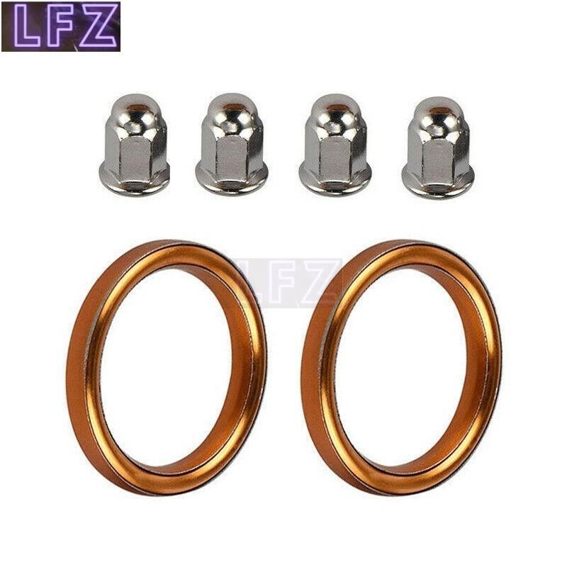 4x ปะเก็นท่อไอเสีย 18291-216-000 18291-MN5-650 สําหรับ Honda CB500/550 VF500/700/750 สินค้าดี
