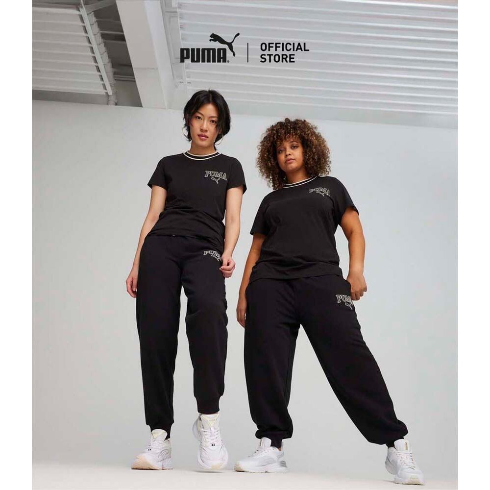 PUMA BASICS - กางเกงกีฬาผู้หญิง PUMA SQUAD สีดำ - 67790101