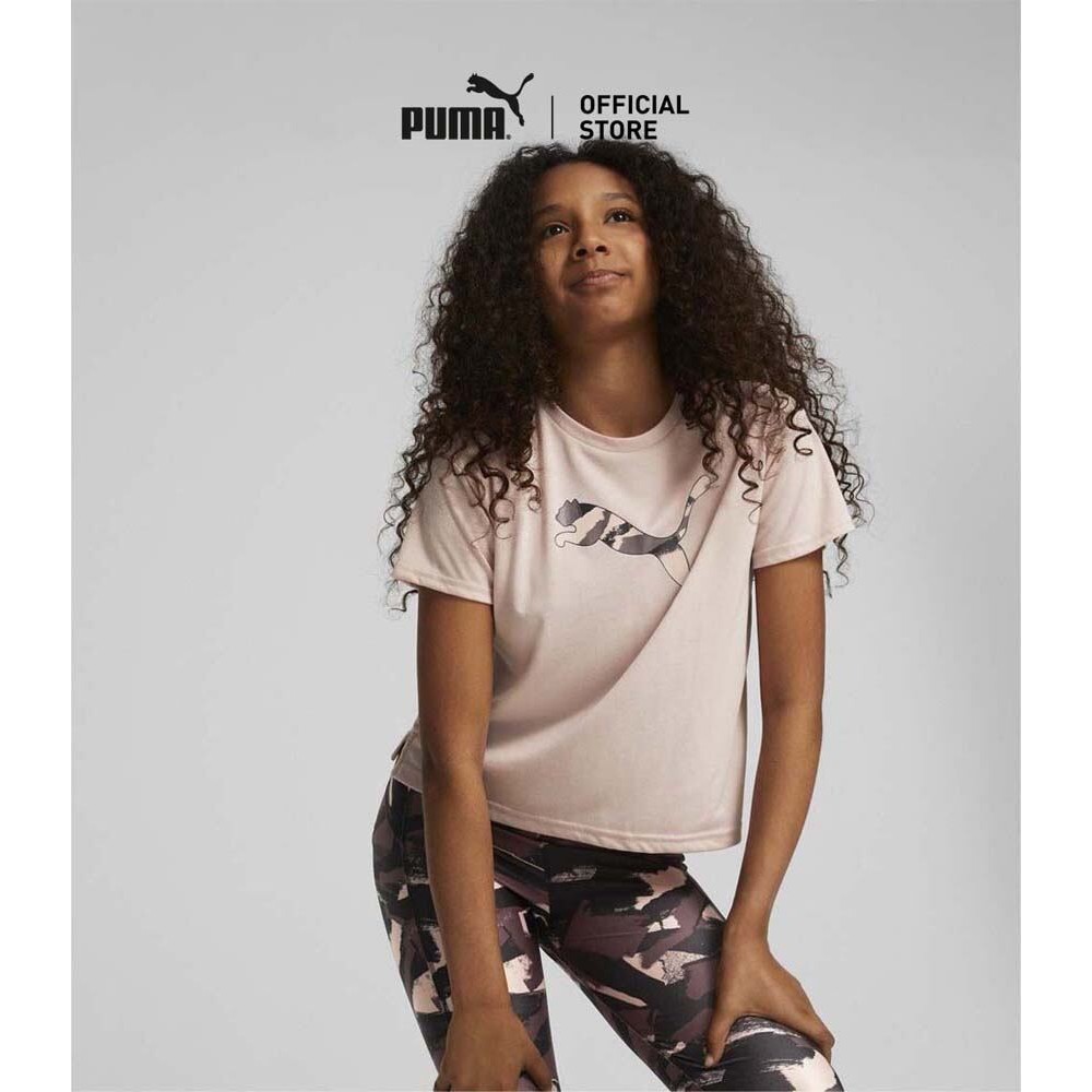 PUMA KIDS - เสื้อยืดเด็กโต Modern Sports สีชมพู - 67019147