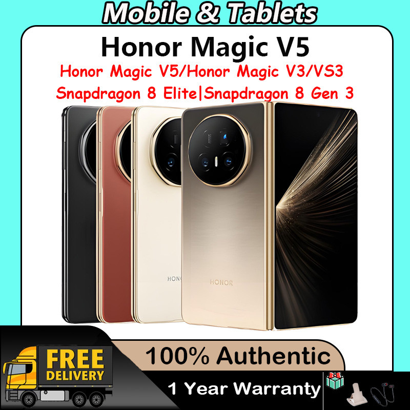 Honor Magic V5 Snapdragon 8 Elite 7.95" Foldable AMOLED 6100mAh 66W Honor Magic V3 Honor Magic Vs3