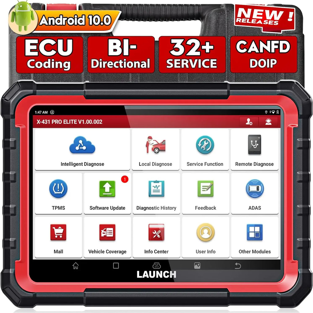 LAUNCH X431 PRO ELITE Car Diagnostic Tools CAN FD/DOIP X70T