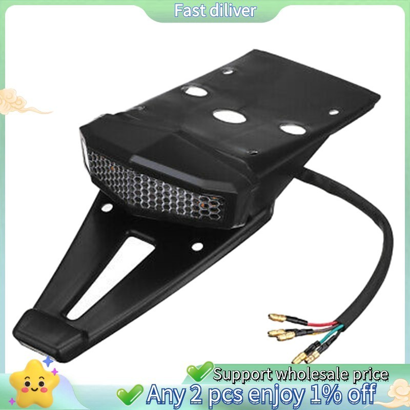 GT-รถจักรยานยนต์ด้านหลัง Fender ไฟท้ายเบรคป้ายทะเบียนโคมไฟ Dirt Bike