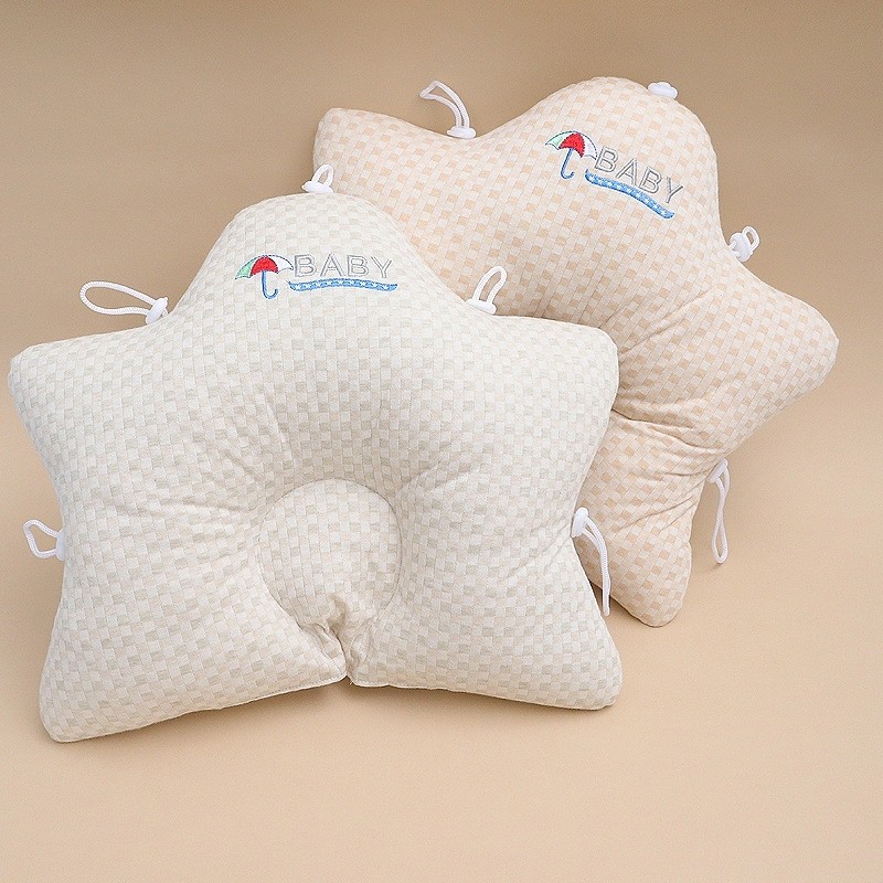 หมอนจัดแต่งทรงผมเด็ก 0-6-12 เดือน แก้ไขรูปร่างศีรษะ ไส้เส้นใยโพลีเอสเตอร์ หมอนผ้า้าฝ้ายแท้ สำหรับทาร
