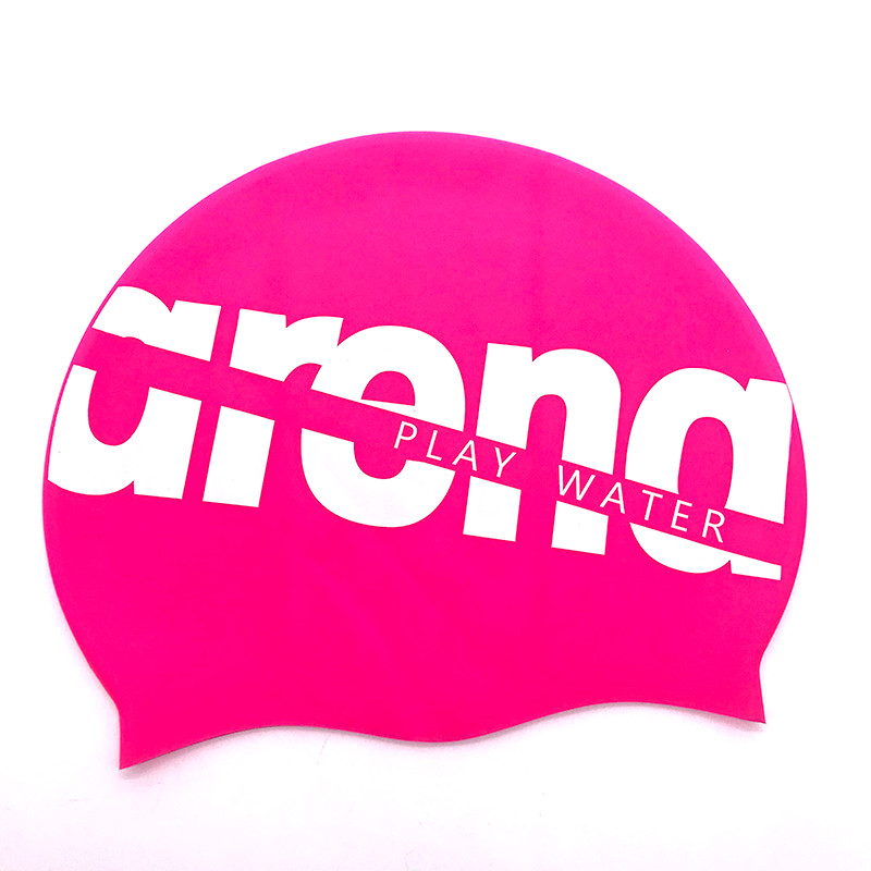 หมวกว่ายน้ำ หมวกว่ายน้ำสำหรับผู้ชายและผู้หญิง Arena Arena หมวกซิลิโคนสำหรับผมยาว ไม่รัด สบาย หมวกว่า