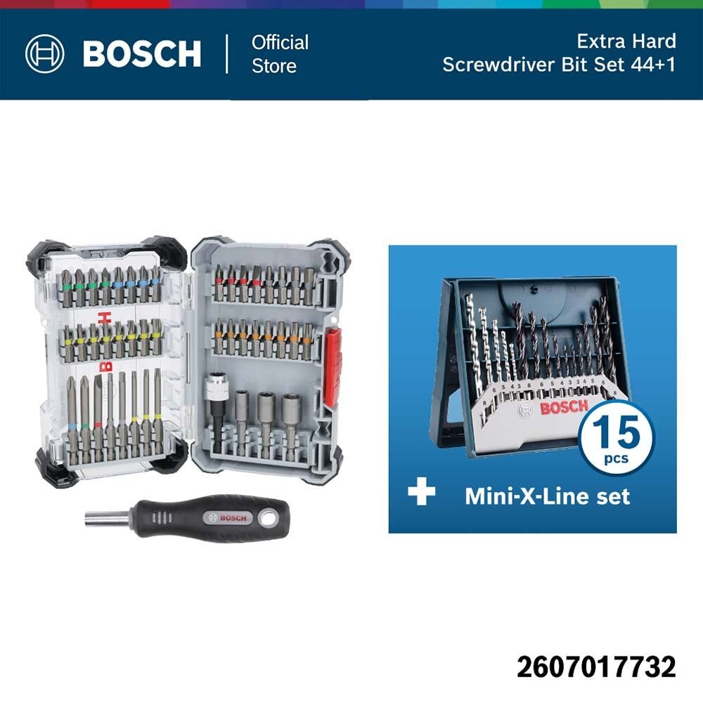 Bosch ชุดไขควง Pick & Click 44+1 ชิ้น พร้อมด้ามจับ