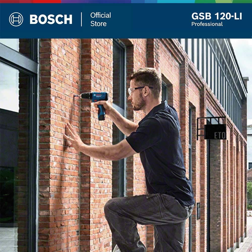BOSCH สว่านกระแทกไร้สาย 12V GSB 120 Li (ชุด 1 แบต พร้อมที่ชาร์จ) - รูปที่ 5