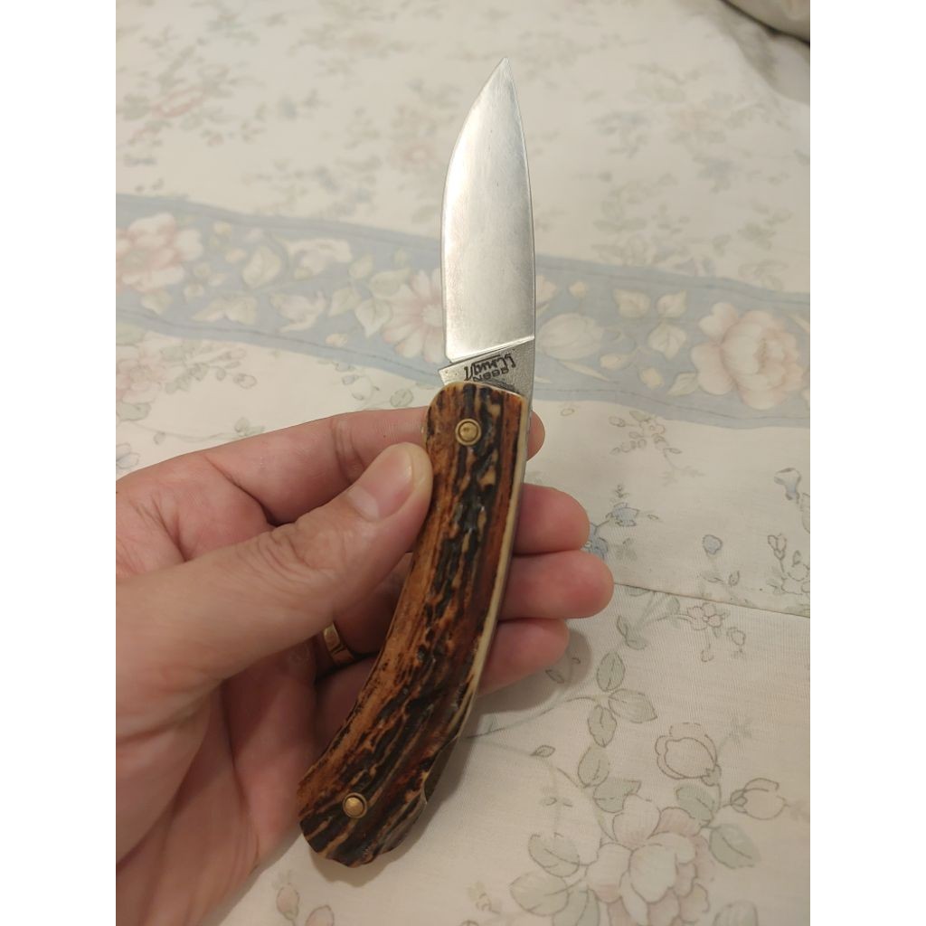 มีดตัดทุเรียน(ด้ามเขากวางแดง)ใบมีด มโหฬาร N695