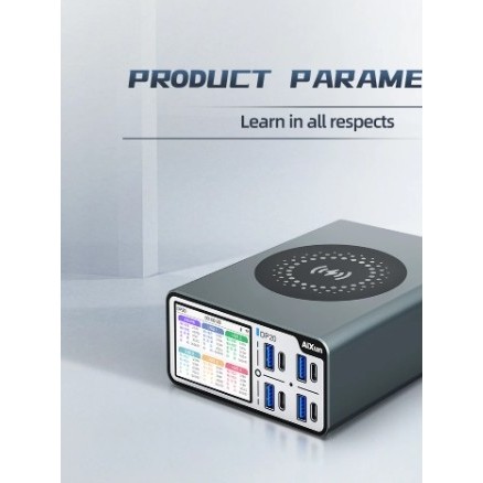 เครื่องชาร์จอัจฉริยะ Aixun DP20 แบบตั้งโต๊ะสำหรับ iPhone แท็บเล็ต Android